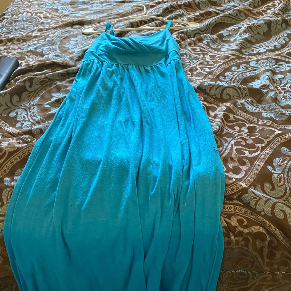 Teal maxi dress